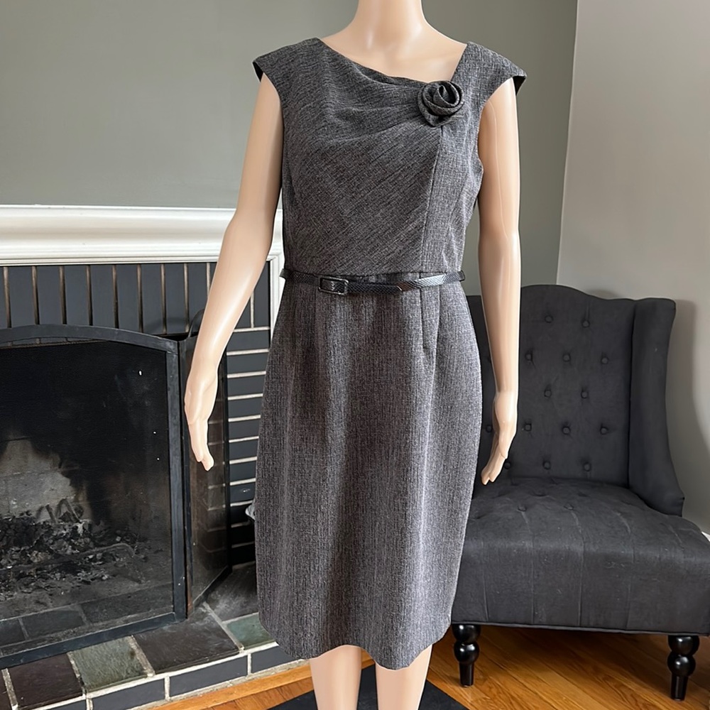 Connected apparel grey dress